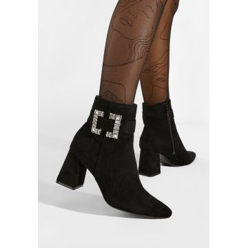 Botine elegante negre Lievine