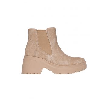 Botine Chelsea din material textil BOBS