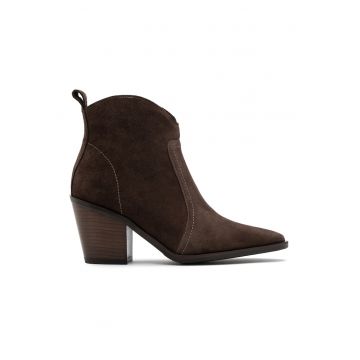 Rylko - Botine cowboy de piele intoarsa Rachel