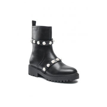 Botine dama - 5904862241227 - Piele ecologica - Negru