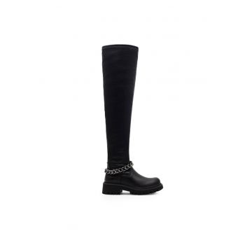 Botine dama - 590486292529538 - Piele ecologica - Negru