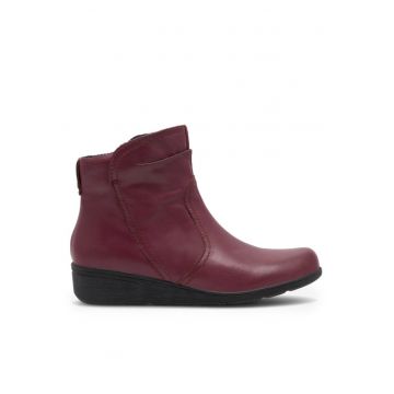 Botine dama - 590486298728639 - Piele naturala - Visiniu