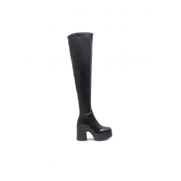 Botine dama - 590558804487135 - Piele ecologica - Negru