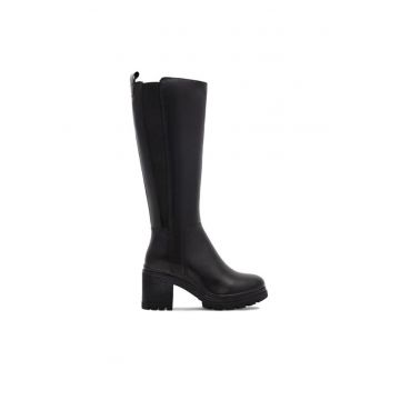 Botine dama - 590558812099536 - Piele naturala - Negru