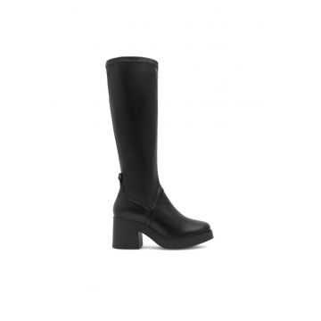 Botine dama - 590558818255938 - Piele naturala - Negru