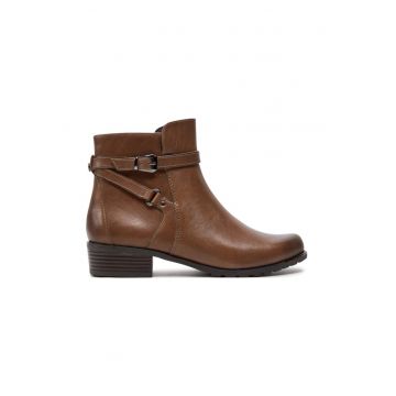 Botine 9-25308-43 Bej - Piele lacuita