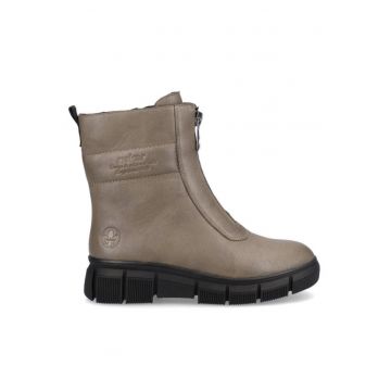 Botine dama 303241162 - Piele ecologica - Maro