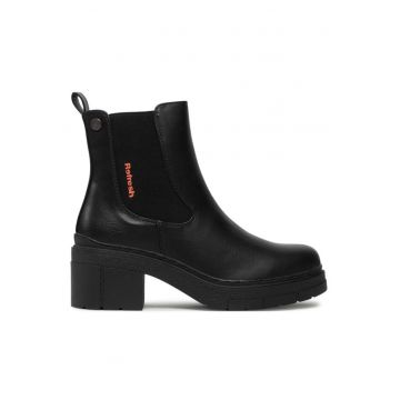 Botine dama 303347284 - Textil - Negru