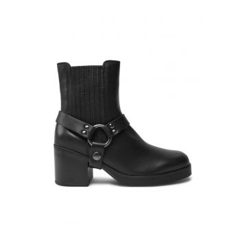 Botine Jelani Stt Negru - Piele lacuita