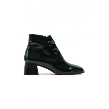 Botine Rio-I24 HI243635 Verde - Piele lacuita