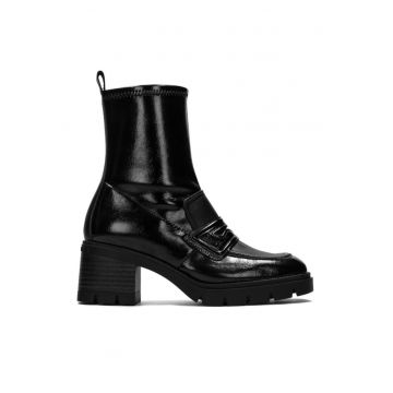 Botine dama 303068745 - Piele ecologica - Negru