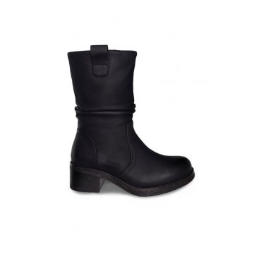 Botine dama - 590558805718536 - Piele ecologica - Negru