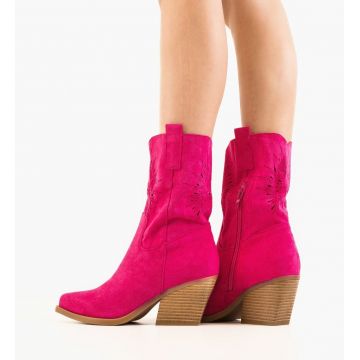 Botine dama Iwan Fuchsia