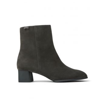 Botine de piele nabuc Katie