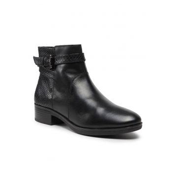 Botine dama - 209929379 - Piele naturala - Negru