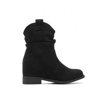 Botine dama - 590558807093140 - Piele ecologica - Negru