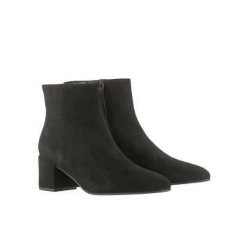 Botine cu toc dama Hogl - piele intoarsa - negru Botine cu toc dama Hogl - piele intoarsa - negru