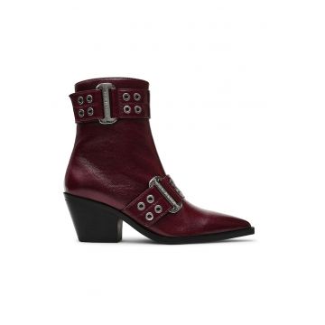 Botine de piele ecologica cu toc Botine de piele ecologica cu toc